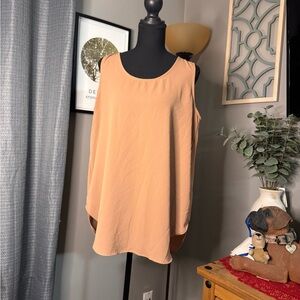 Zenana Outfitters Tan Sleeveless Top